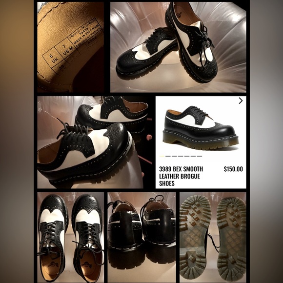 Dr. Martens Shoes Dr Martens 3989 Bex Smooth Leather Brogue Shoes Poshmark